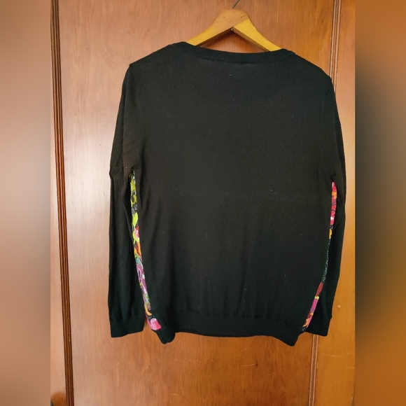 Shiny Metallic Lamé Floral Print Top - Picture 2 of 7